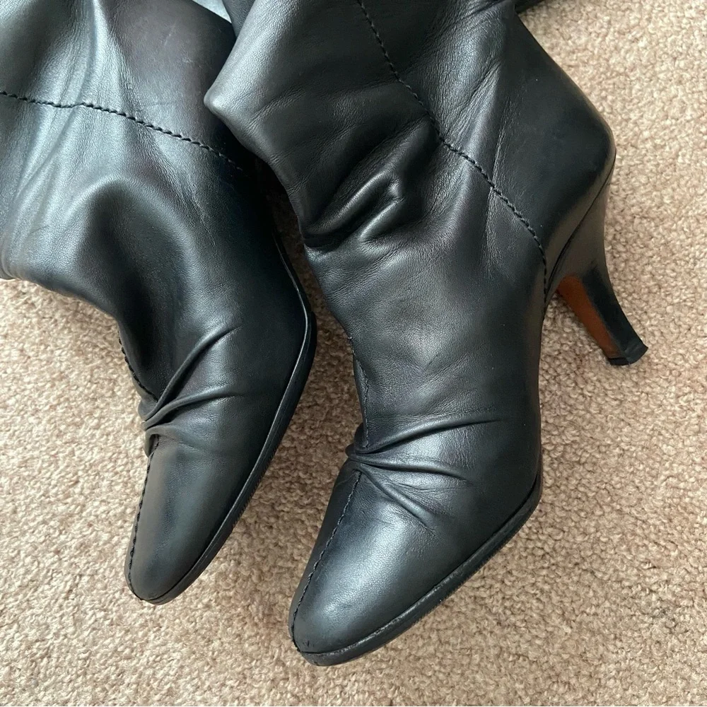 Louis Vuitton Leather Tall Stiletto Boots